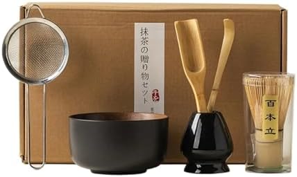 Cztery Akcesoria Bambus Miska Sitko Matcha