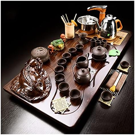 Stół Gongfu Taca Drewniana Automatyczny Podgrzewacz