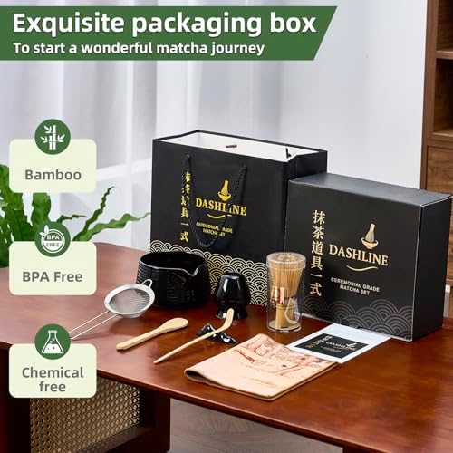 Zestaw Matcha Osiem Części Czarny Ryt