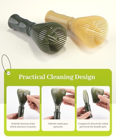 Trzepaczka Matcha Zielona Żywica Premium