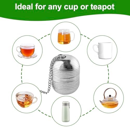 Dwa Zaparzacze Kuliste Stal Nierdzewna Łańcuch