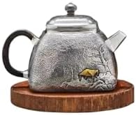 Czajnik Srebrny Ręcznie Robiony Porcelana Mały