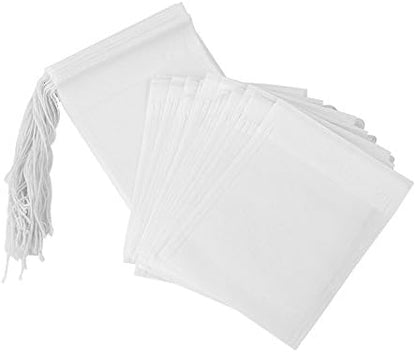 Sto Saszetek Papierowych Białych Sznurek