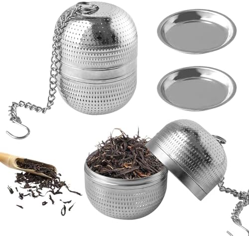 Dwa Zaparzacze Kuliste Stal Nierdzewna Łańcuch