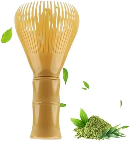 Trzepaczka Matcha Żywica Żółta Wielorazowa