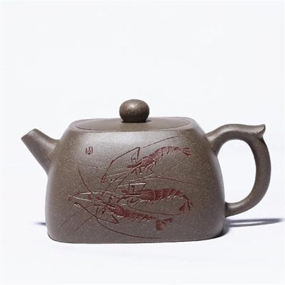 Czajnik Yixing Kwadrat Fioletowa Glina 230ml