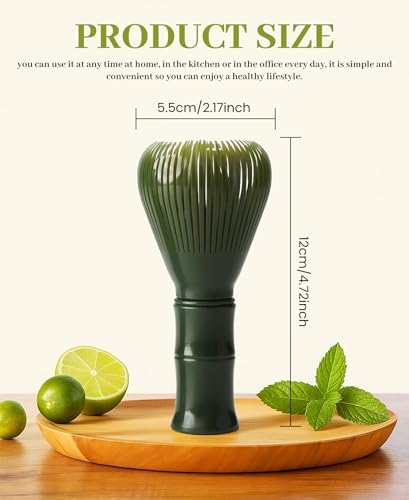 Trzepaczka Matcha Zielona Żywica Premium