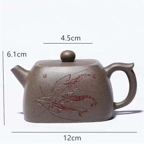 Czajnik Yixing Kwadrat Fioletowa Glina 230ml