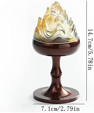 Kominek Kadzidło Wodospad Miedź Szklany